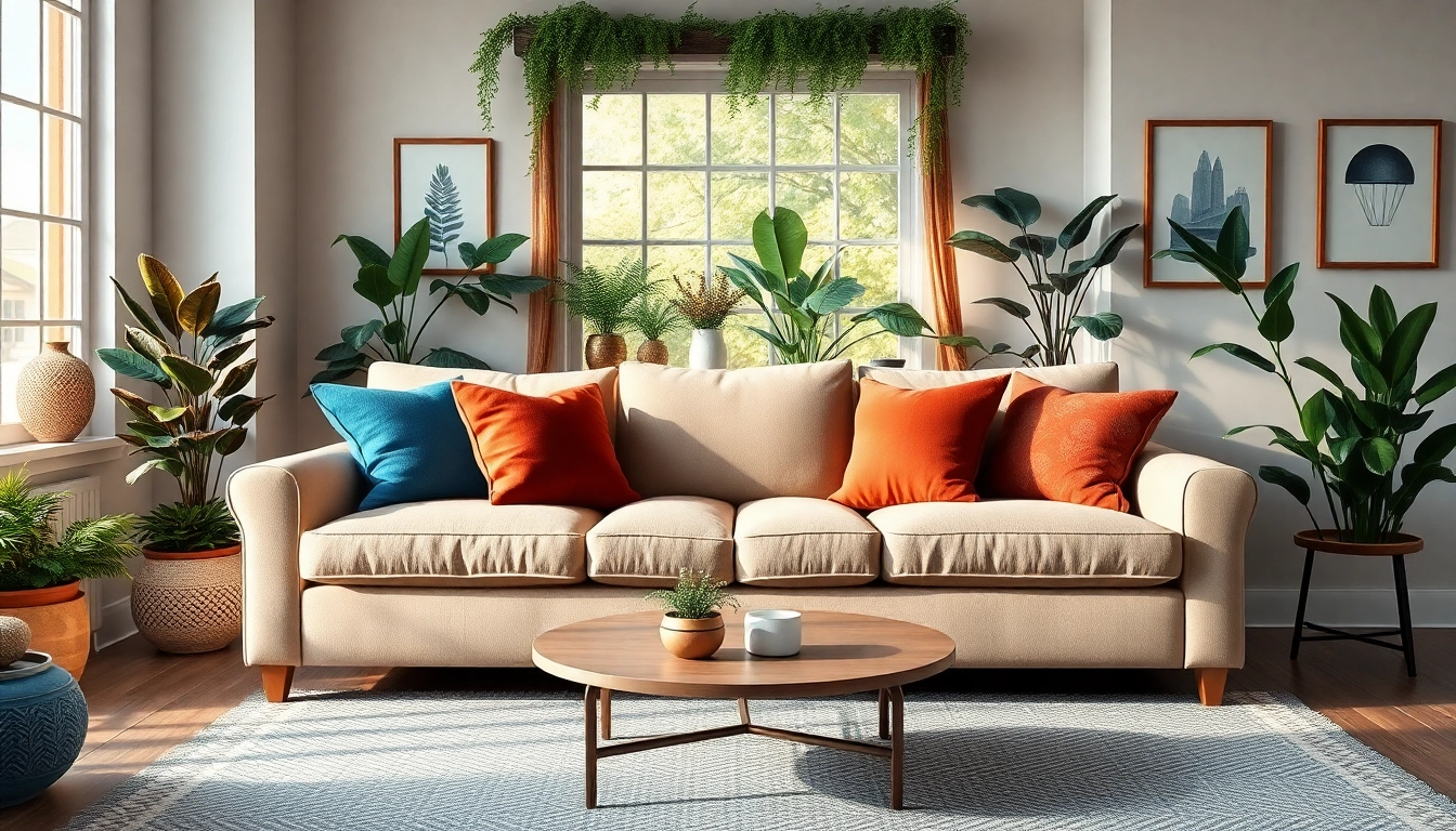 Creëer een stijlvol interieur voor een fijn voor thuis gevoel met comfortabele meubels en decoratie.