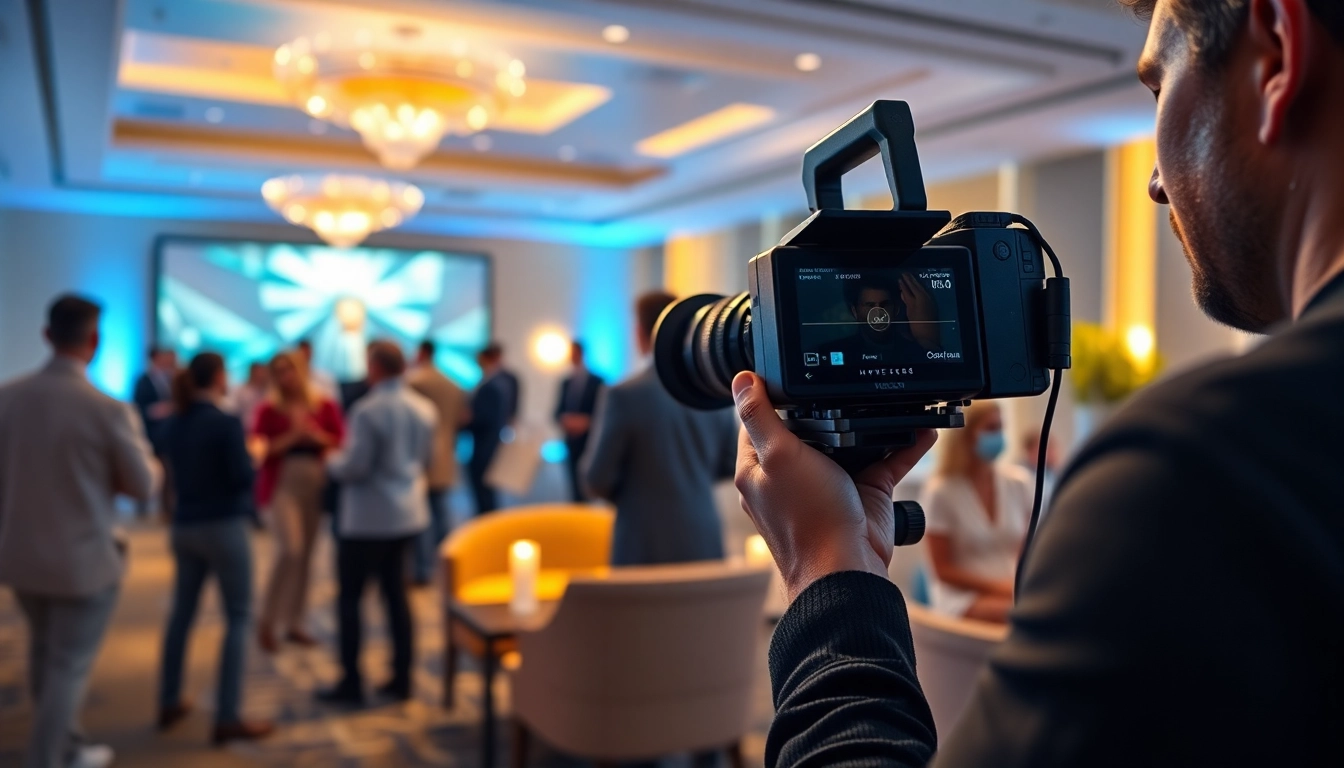 Capture moments of Miami Corporate Event Videography Photography with professional videography in action.