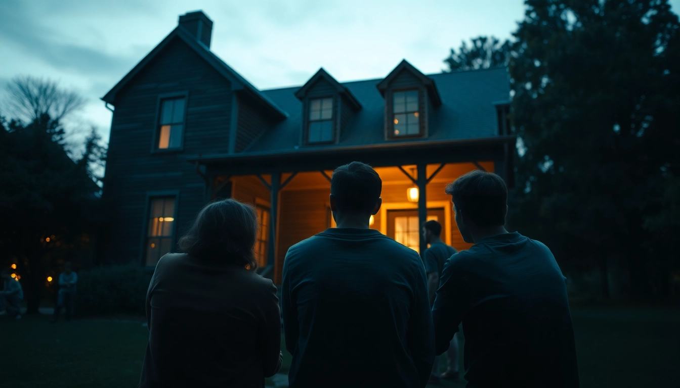 Students reflecting on the culture of the deadliest fraternty outside a fraternity house.