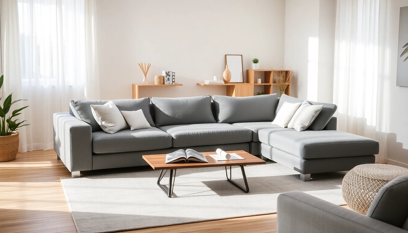 Auf dem eleganten ecksofa mit schlaffunktion entspannen und den modernen Wohnraum genießen.