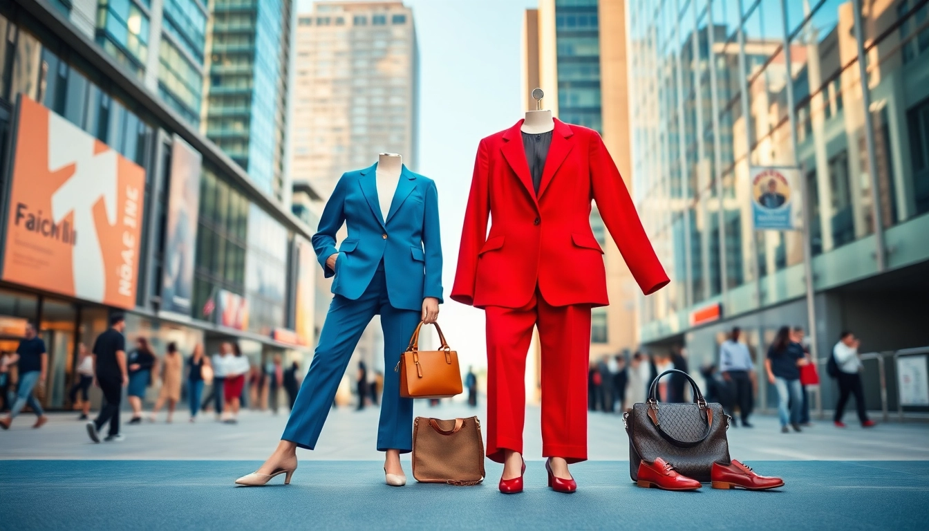 Showcase of confidence-boosting wardrobe essentials featuring stylish clothing and accessories.
