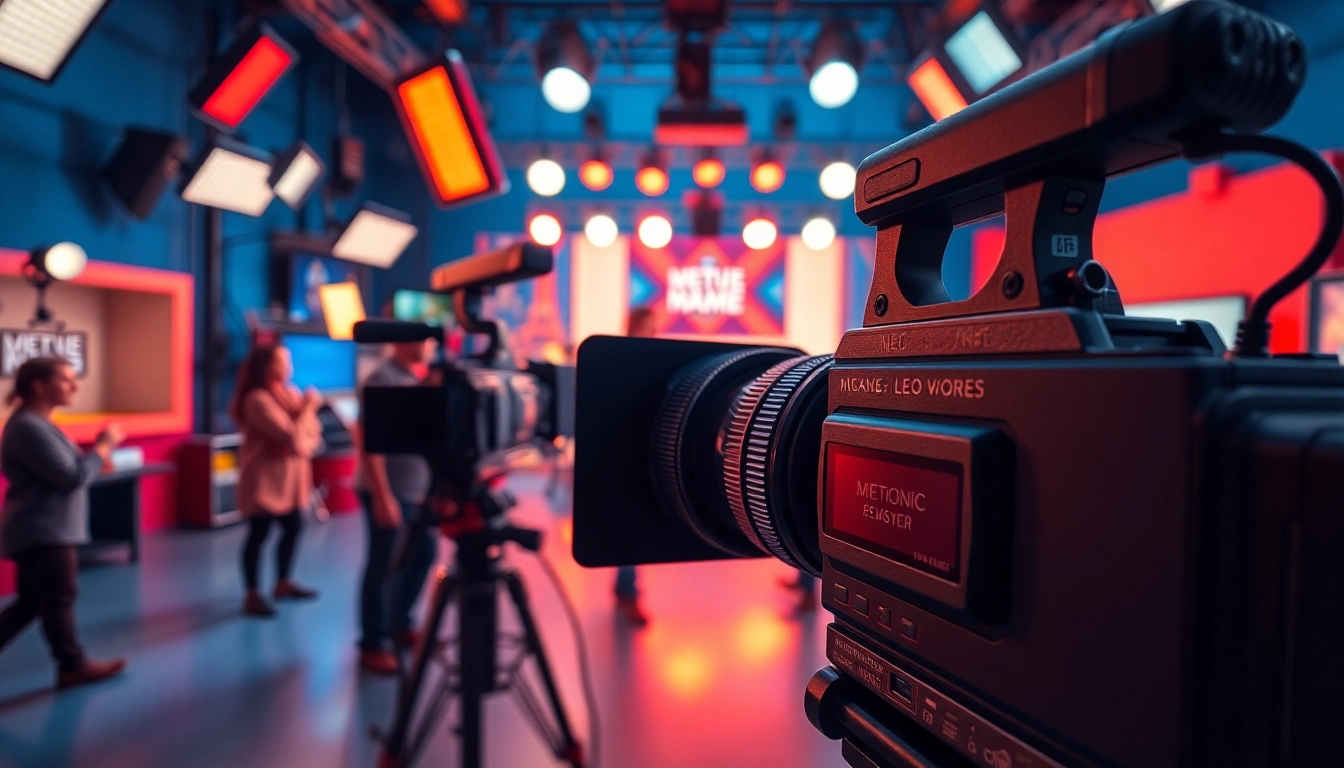 Professional video production scene showing dynamic filming process in Phoenix Video Production.