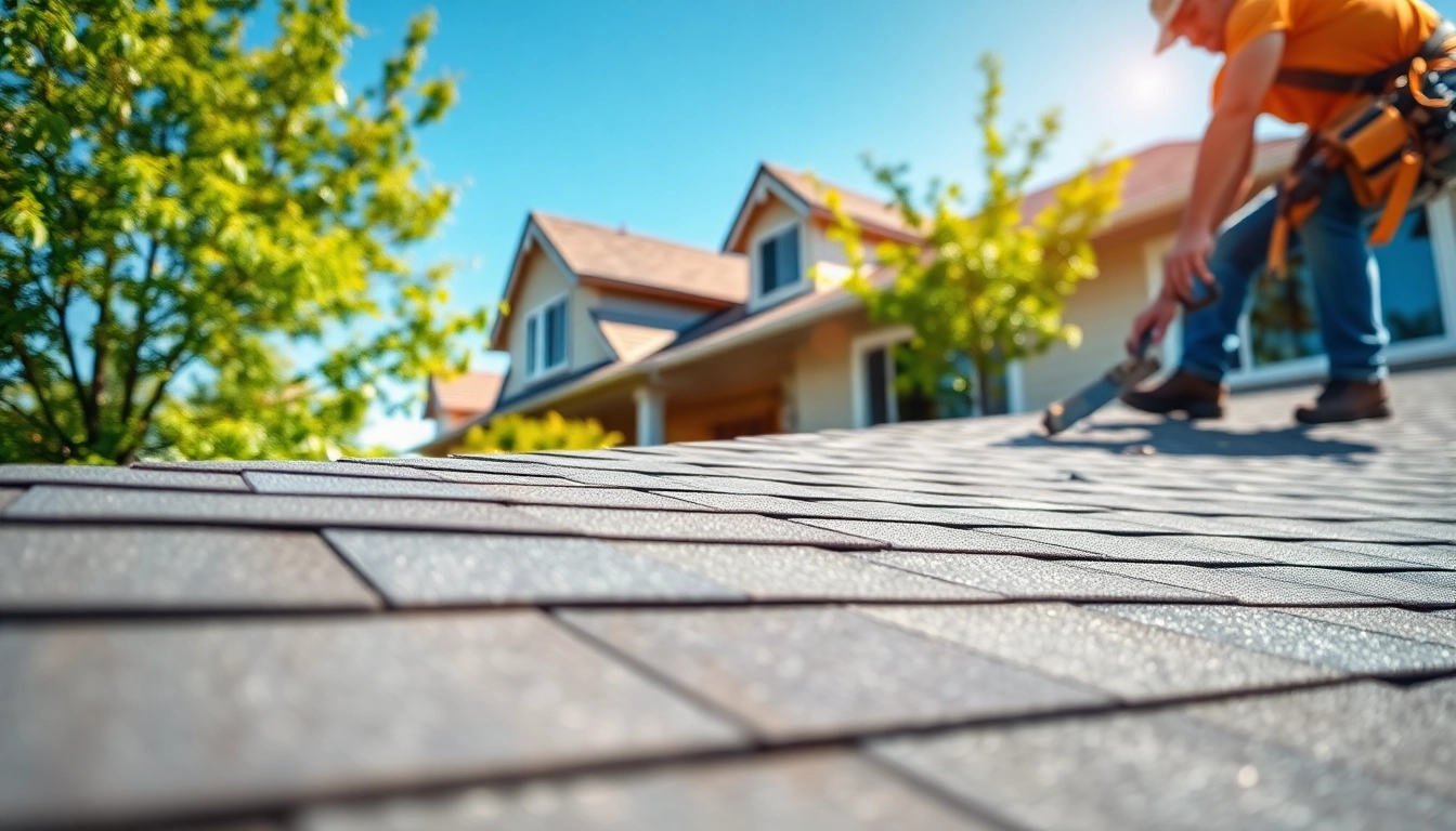 Replacing a roof in Vancouver, WA with skilled workers diligently installing new shingles.
