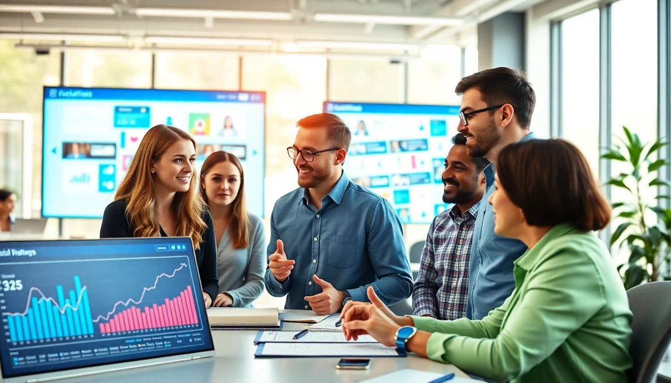 Enhance your social media reach with a professional SMM panel service depicted in an engaging office setting.
