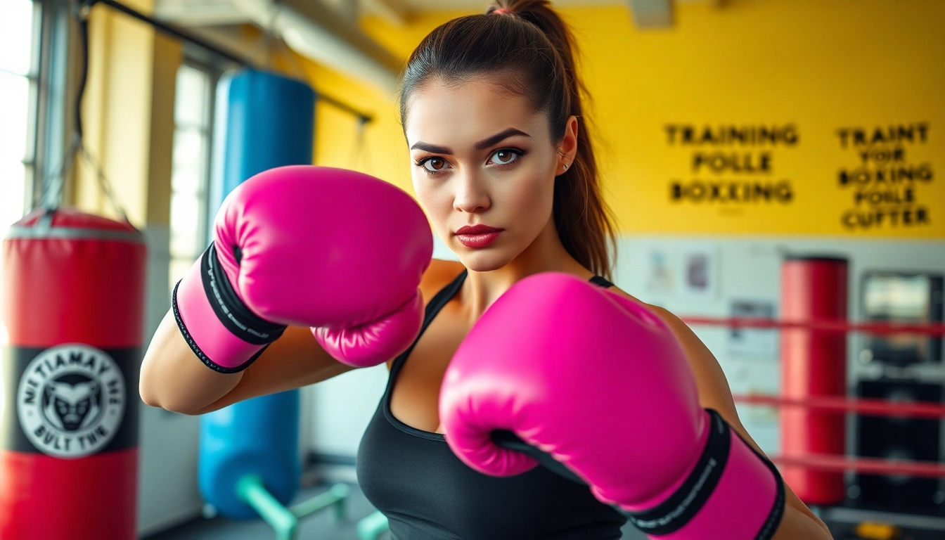 Passende Boxhandschuhe für Frauen entdecken: elegante Boxerinnen in Aktion mit ihren stylishen Handschuhen.