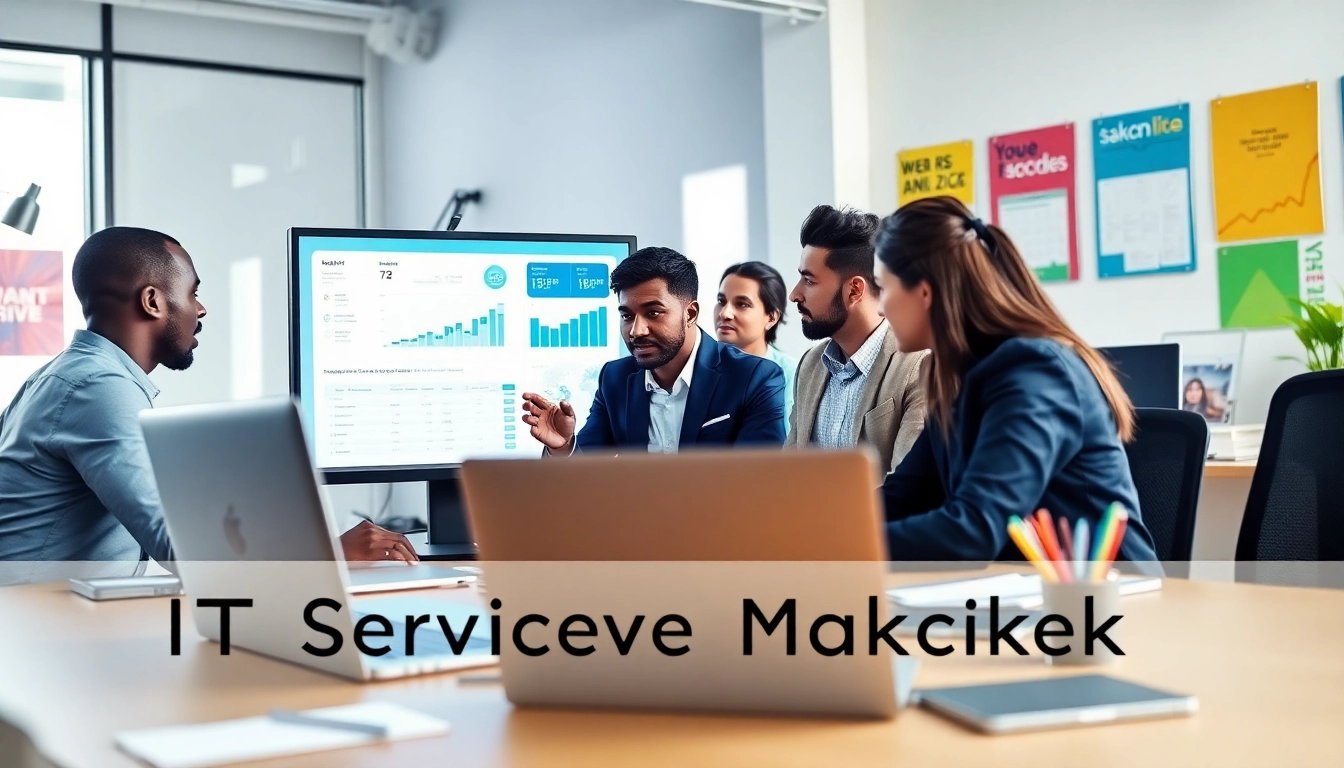 Engaged team discussing IT Services Markham solutions in a modern office setting.