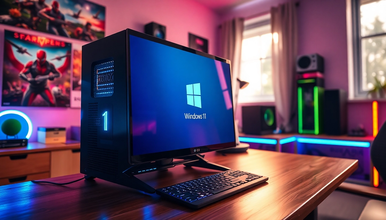 Fix Windows 11 slow startup with a professional gaming setup highlighting performance improvements.