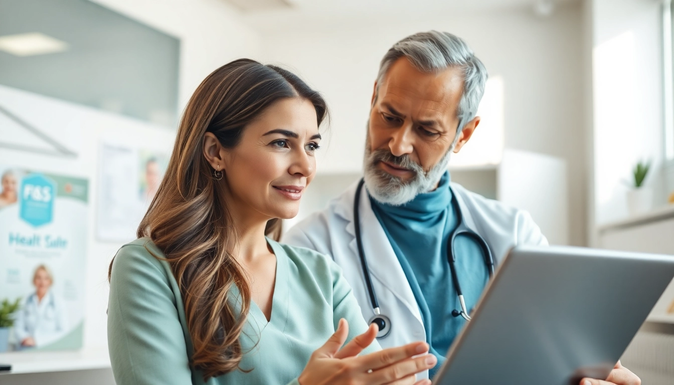 Engaging consultation on Bioidentical hormone therapy in a modern clinic setting.