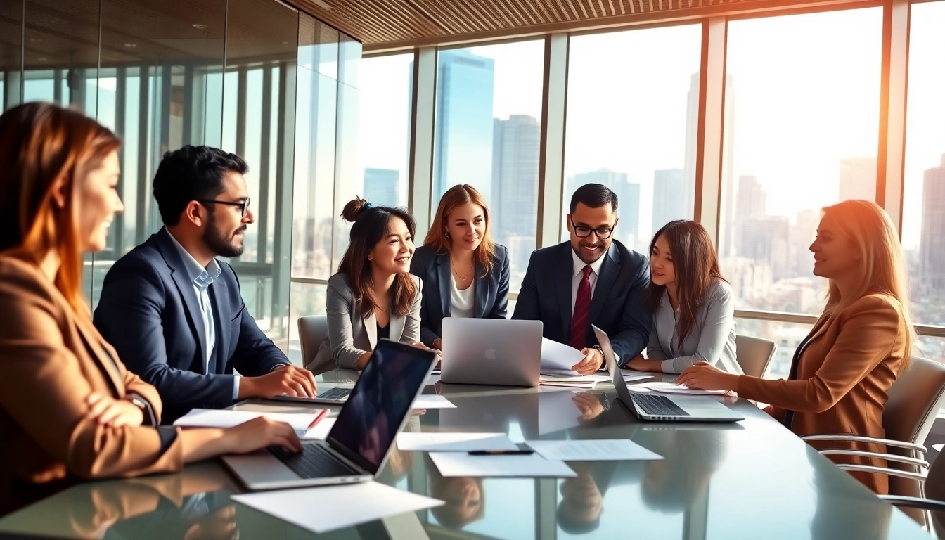 Engaging business professionals collaborating at https://inbusinessphx.com in a vibrant urban setting.