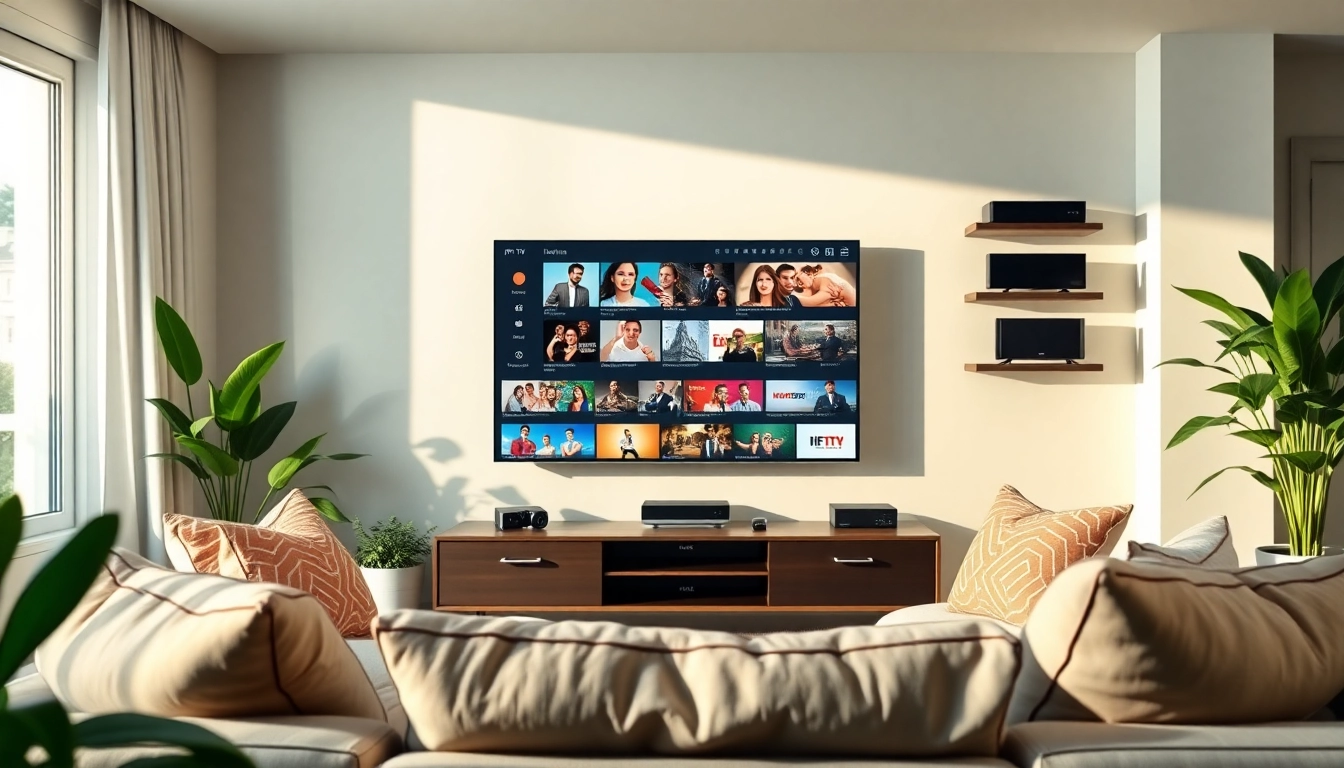 Comprar Listas IPTV en un ambiente acogedor, mostrando diversidad en contenido multimedia.
