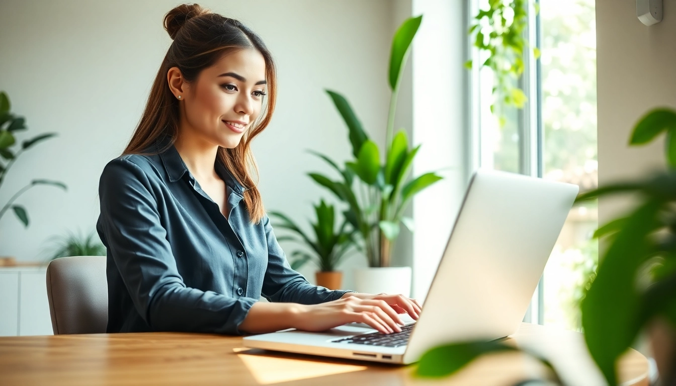 Highlighting the benefits of Sonic Fiber Promo in a productive home office setting.