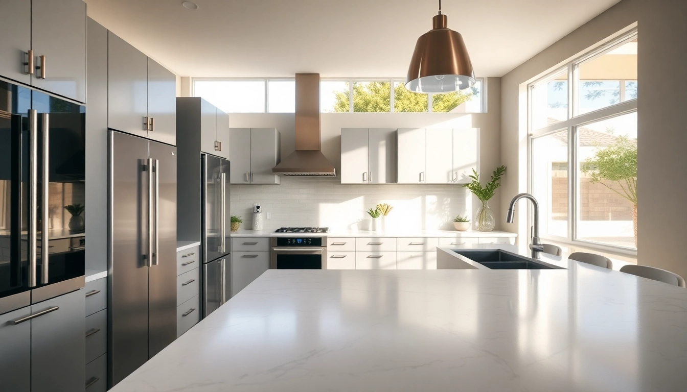 Transforming a kitchen through remodeling in Palm Springs with modern designs and natural light.
