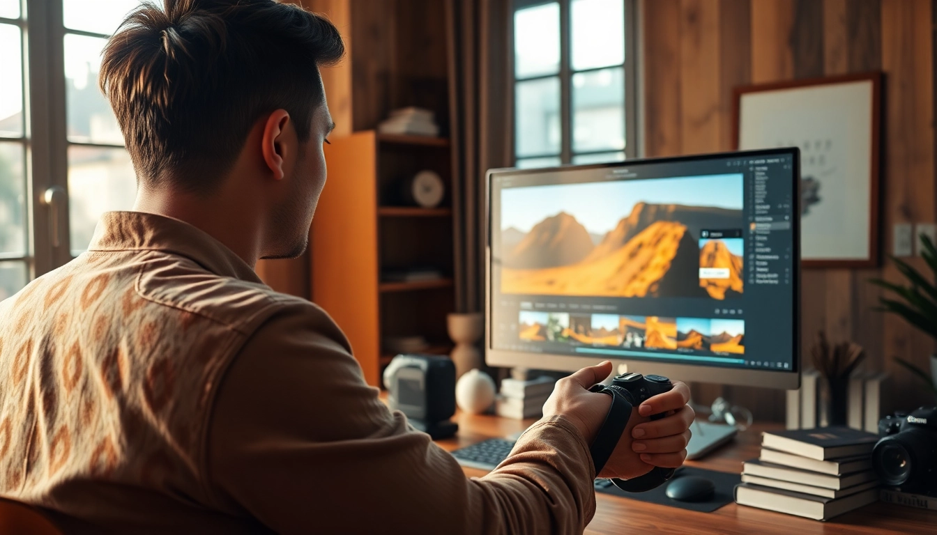 Enhance your photos with Premium presets showcased in a professional editing workspace.
