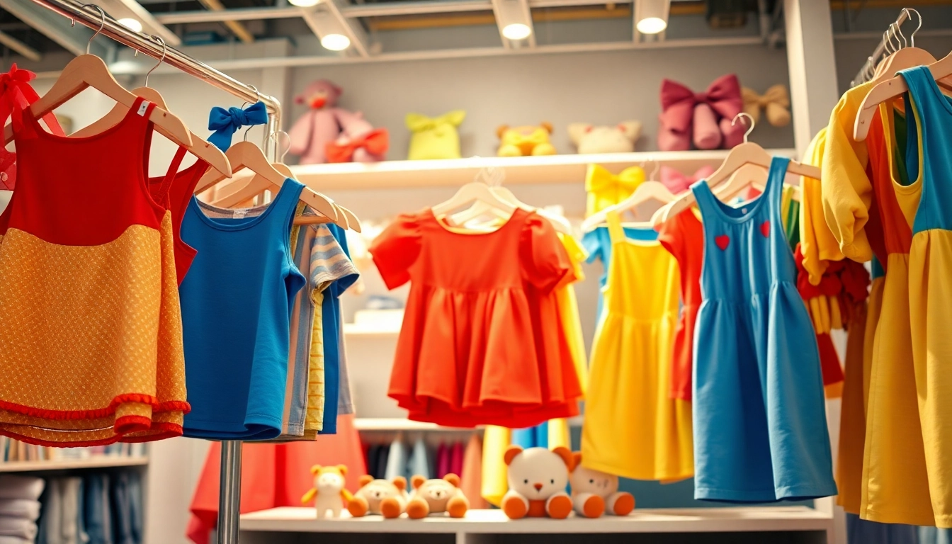 Discover unique children's apparel at http://www.websonlinestore.com in a vibrant and engaging store display.