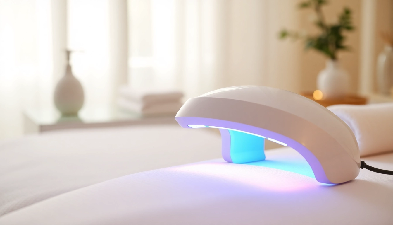 Enhance your skincare routine with the Quasar MD LED light therapy device.
