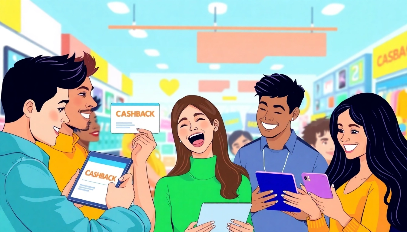 Maximize cashback rewards while shopping online with vibrant and engaging digital experience.
