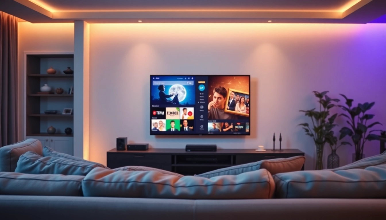 Découvrez l'expérience fluide d'iptv service sur un téléviseur moderne et élégant.