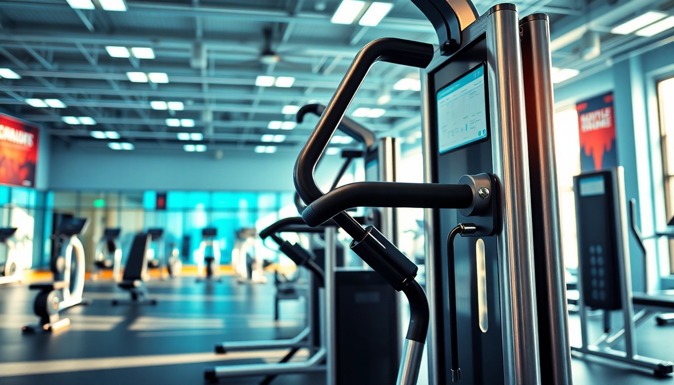 Utiliser une machine de musculation guidée pour un entraînement efficace dans un gymnase moderne.