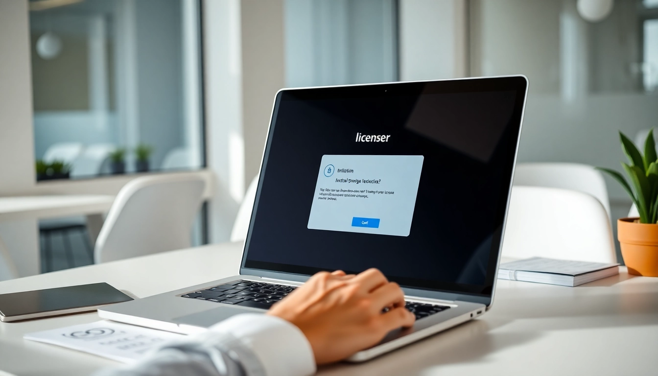 Activate software licenses easily with https://digitalsoftwaremarkett.com in a professional office setting.