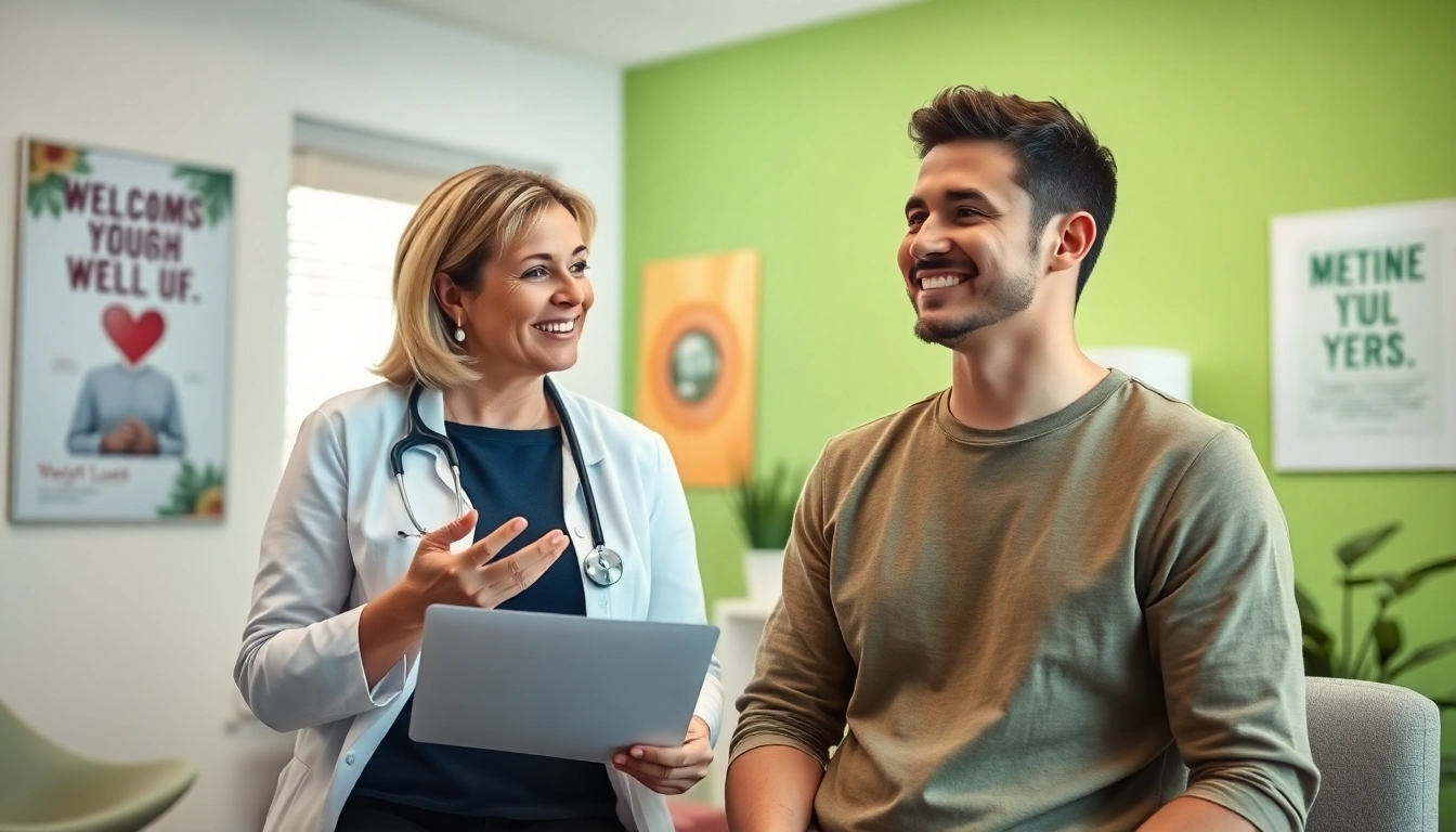 Engaging weight loss clinic las vegas consultation between devoted doctor and patient.