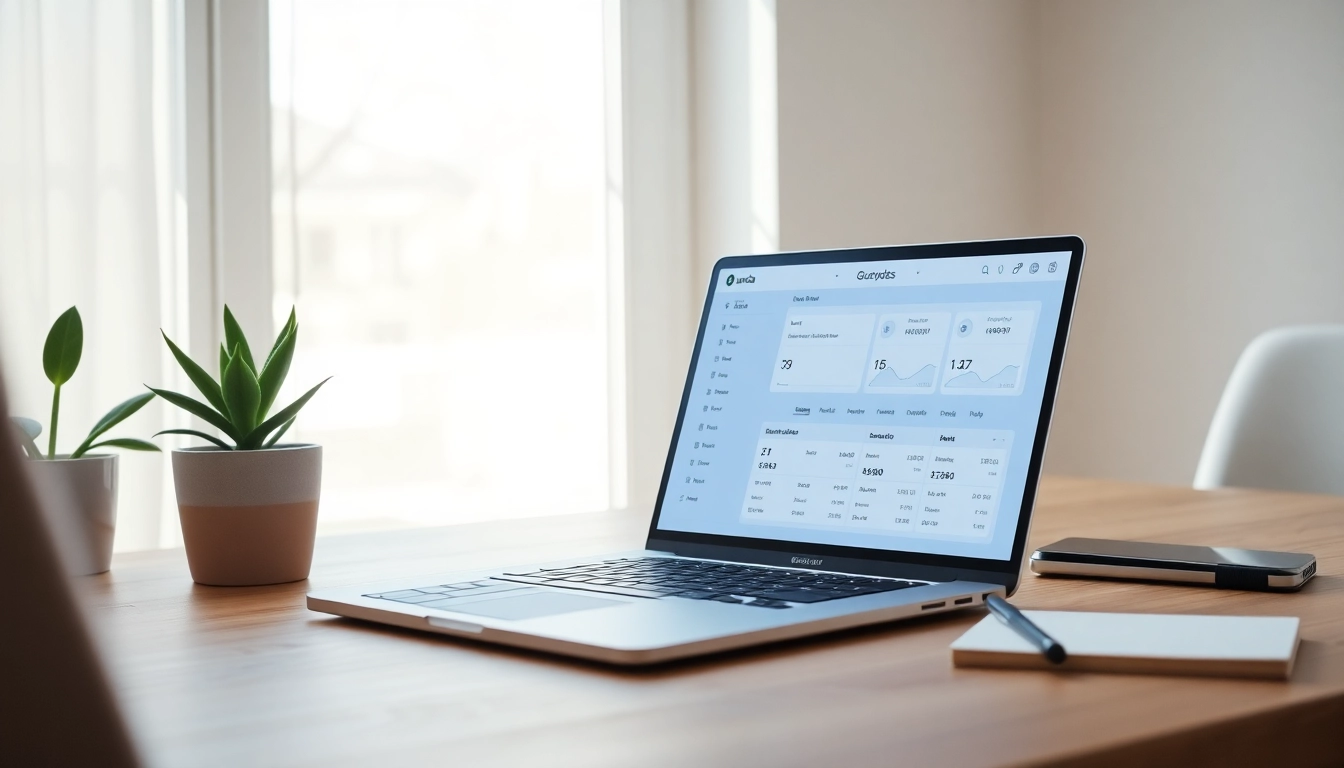 Securely managing cryptocurrencies with guarda wallet on a modern laptop interface.