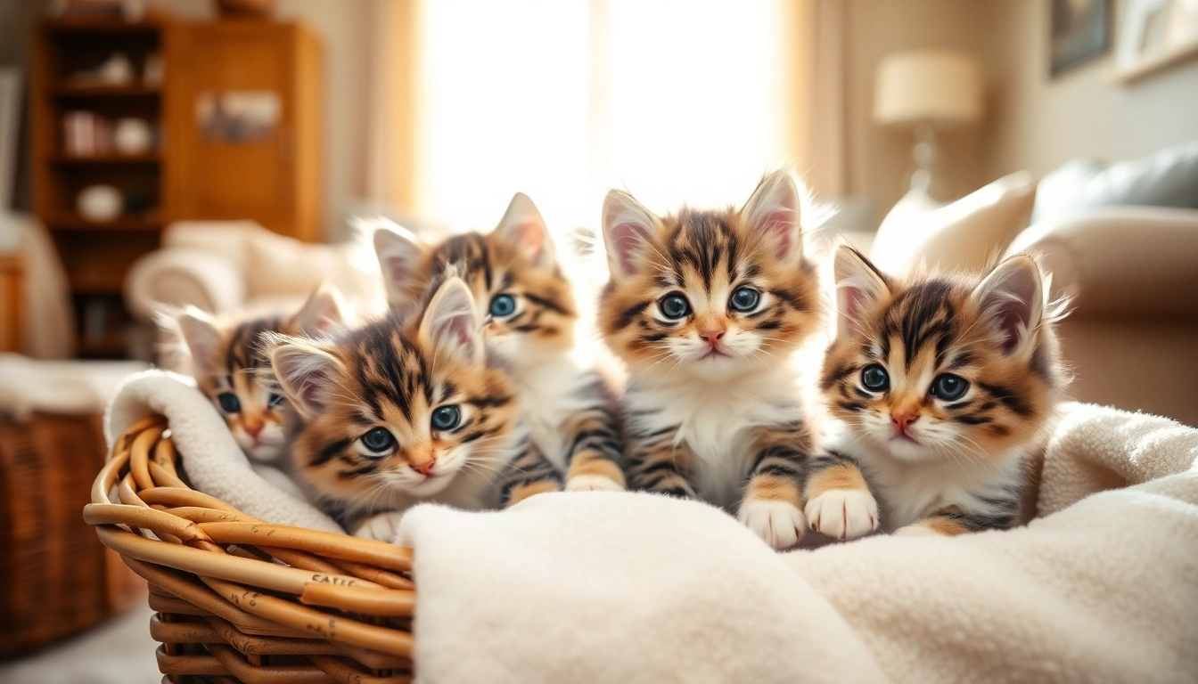 Adopt friendly Maine Coon kittens for sale California snuggling in a warm home environment.