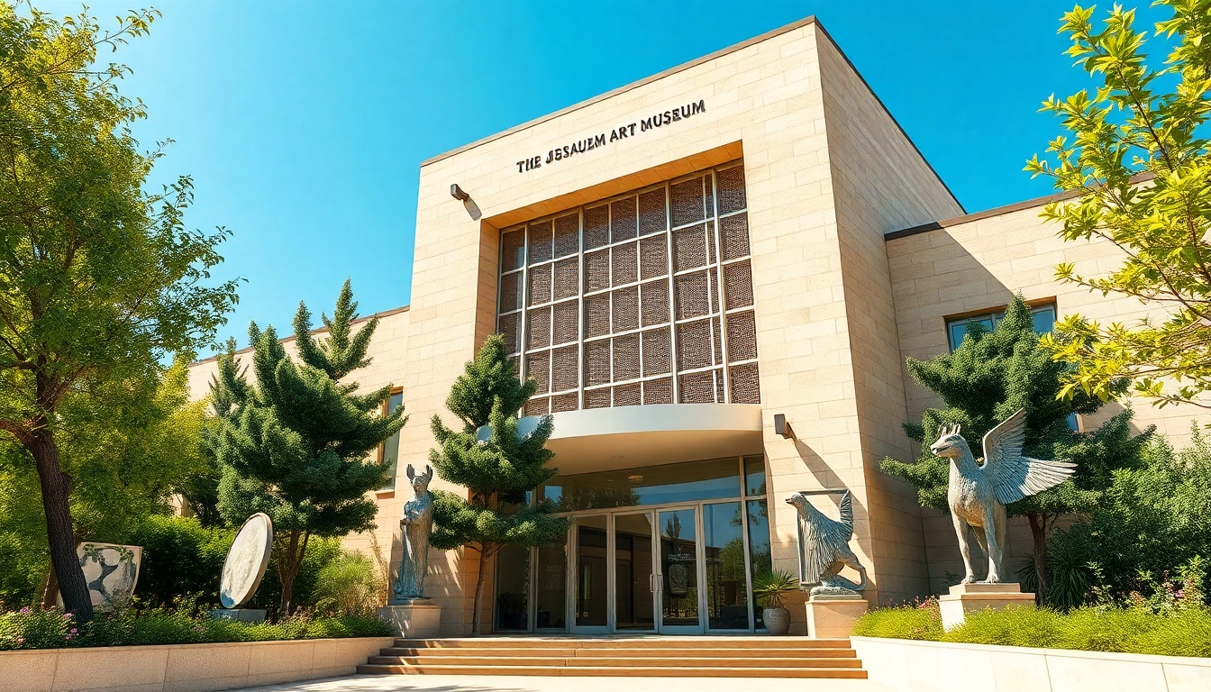 Explore the stunning exterior of Jerusalem Art Museum, showcasing its unique architectural details.