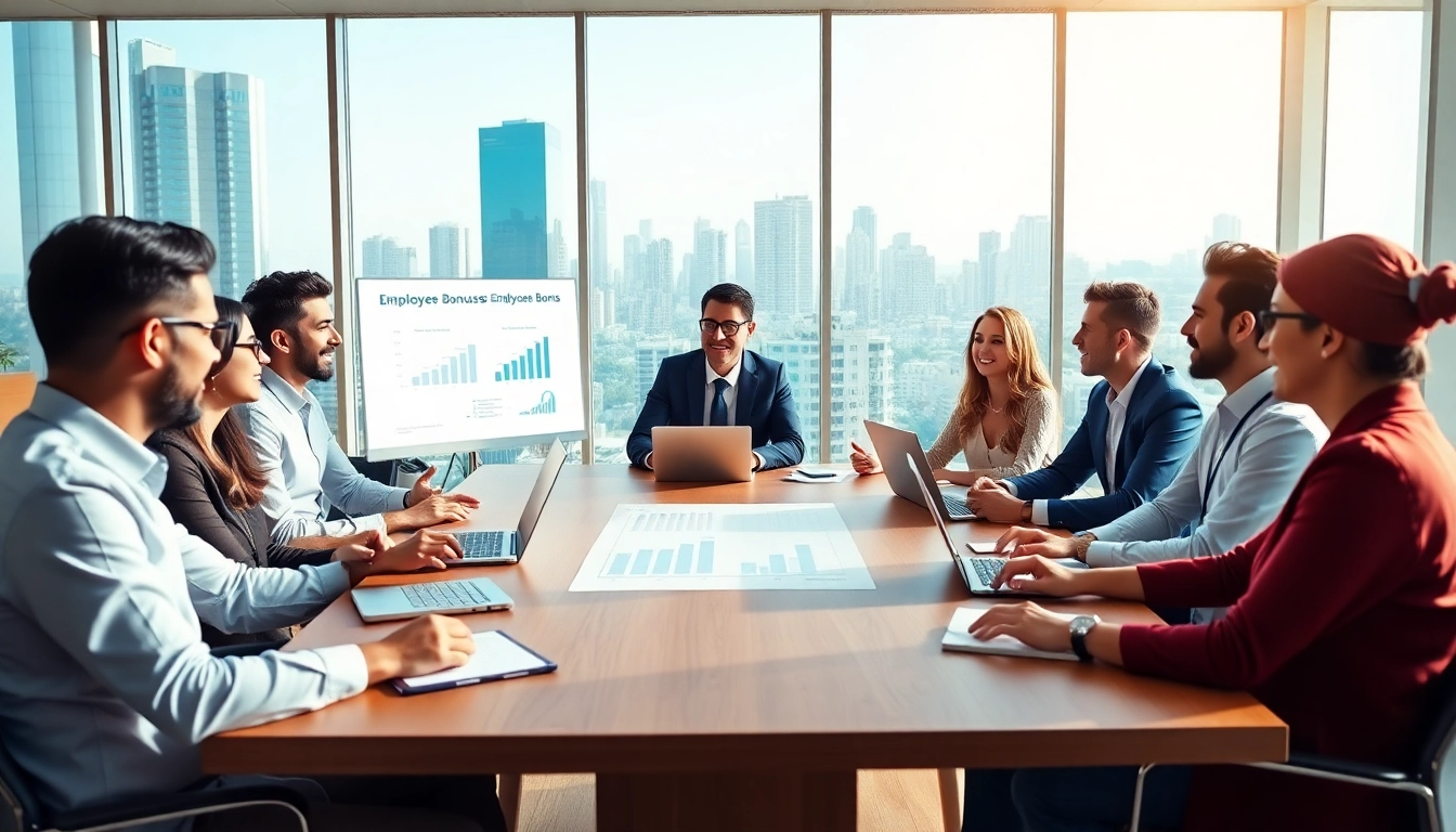 Discover effective strategies for employee bonus programs during a business meeting.