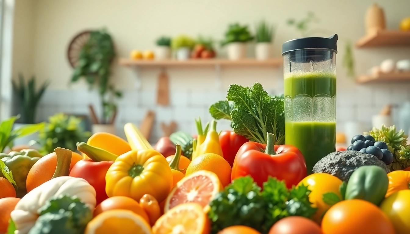 Visualizing iver cleanse for weight loss with vibrant fruits and vegetables in a sunny kitchen setting.