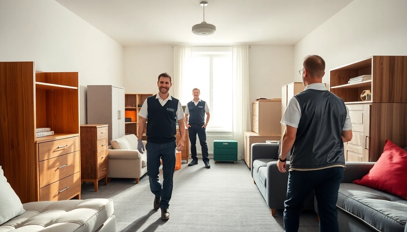 Professionelle Entrümpelung Wien: Team bei der Haushaltsauflösung, schnell und besenrein.
