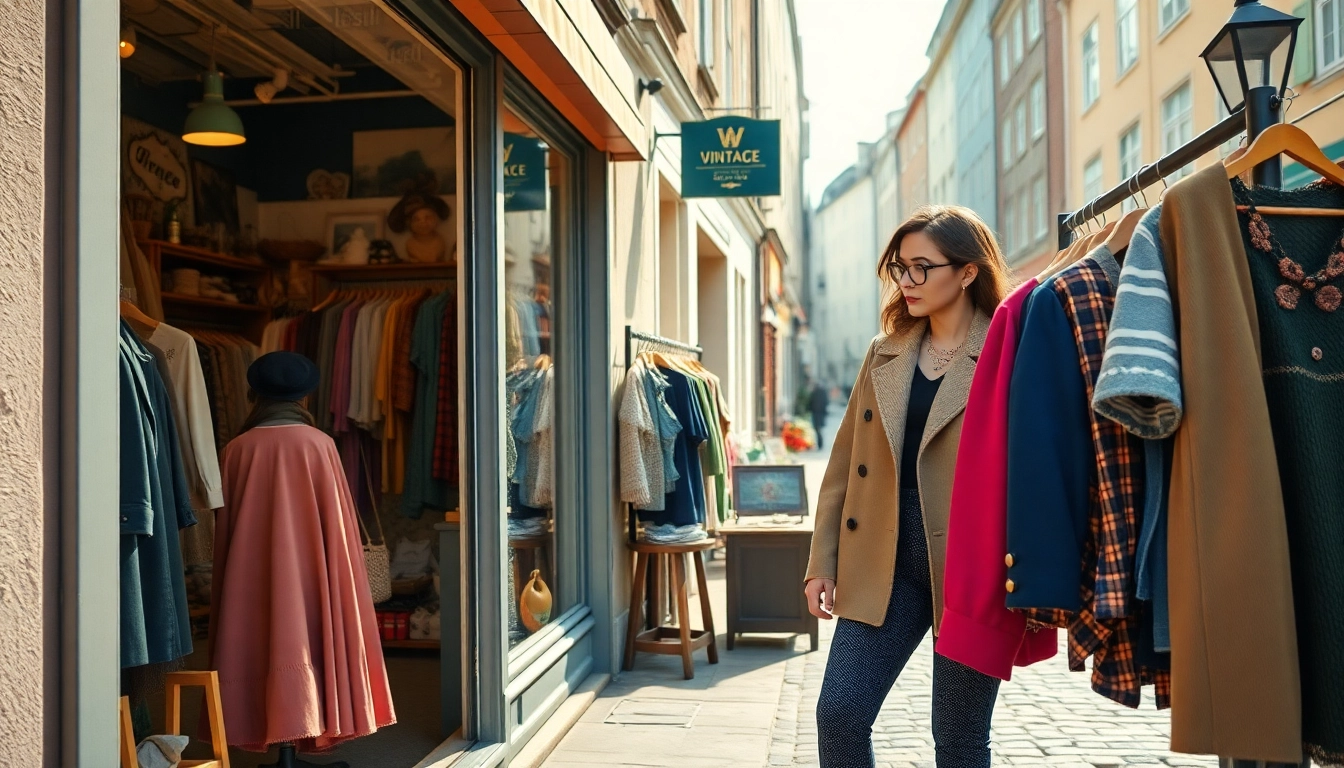 Discover unique finds at the best vintage shops in Copenhagen amid charming street scenes.